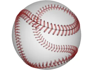 Baseball 3D Model preview