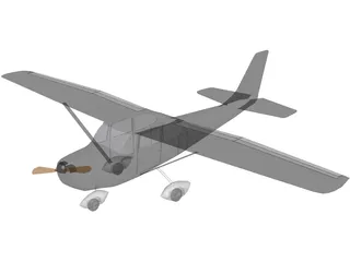 Cessna 172 3D Model preview