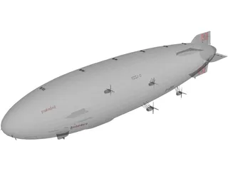 Hindenburg Blimp 3D Model preview