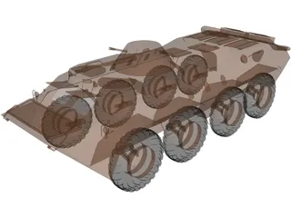 BTR-70 3D Model preview