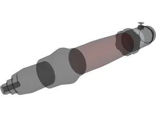 Desoutter Air Tool (S4Q-1100) 3D Model preview