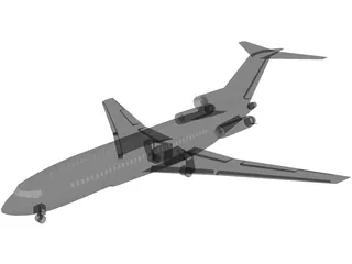 Boeing 727-200 3D Model preview
