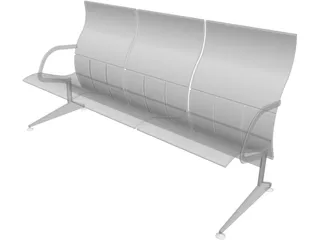 Bench 3D Model preview
