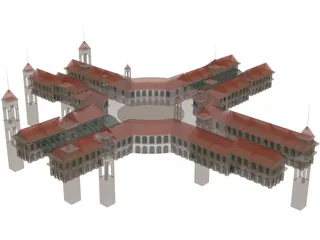 Shopping Centre 3D Model preview