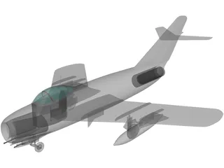 MiG-17 3D Model preview