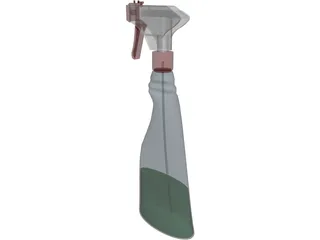 Spray Bottle 3D Model preview