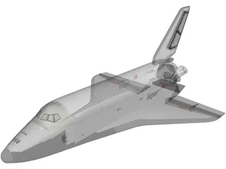 Space Shuttle Buran Russian 3D Model preview