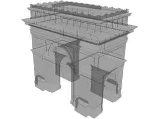 Arc of Triumf Paris 3D Model preview