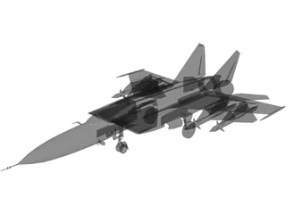 MiG-25 3D Model preview