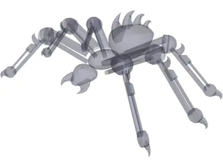 Robot Spider 3D Model preview