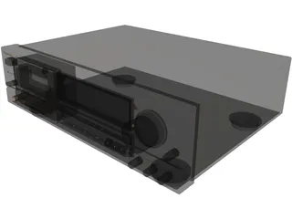 Technics Stereo Cassette Deck RS-BX707 3D Model preview
