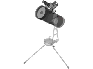 Telescope 3D Model preview