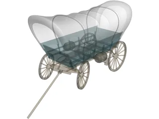 Conestoga Coach 3D Model preview