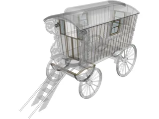 Gipsy Coach 3D Model preview