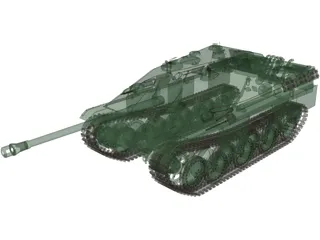 Jagd Panzer 3D Model preview
