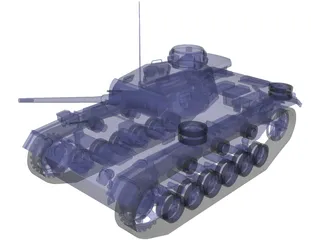 Panzer III 3D Model preview