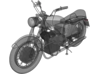 Moto Guzzi 1 3D Model preview