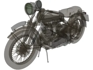 Vincent Black Shadow 3D Model preview