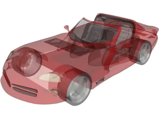 Dodge Viper Concept 3D Model preview