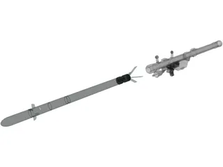 SA-7 Missile Launcher 3D Model preview