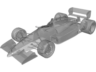 Formula 1 Car 3D Model preview