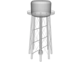 Water Tower 3D Model preview