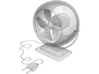 Portable Fan 3D Model preview