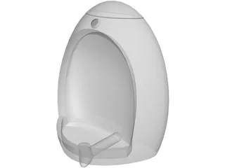 Wall Urinal 3D Model preview