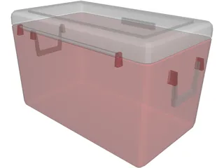 Picnic Cooler 3D Model preview