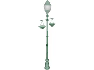 Street Lamp 3D Model preview