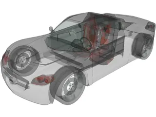 Opel Speedster 3D Model preview