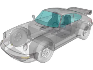 Porsche 911 Turbo (1977) 3D Model preview