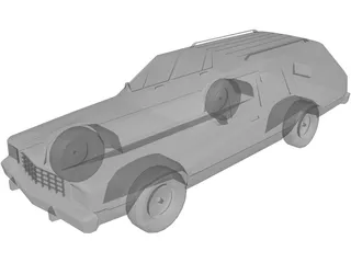Ford Fairmont Wagon (1979) 3D Model preview