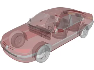 Peugeot 406 3D Model preview
