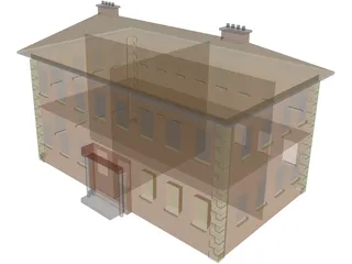 Mansion Georgian 3D Model preview