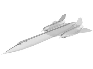 Lockheed SR-71 Blackbird 3D Model preview