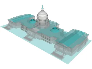 US Capitol Building 3D Model preview