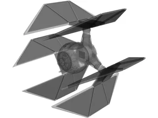 Star Wars Tie Defender 3D Model preview