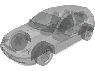 Volkswagen Golf IV (5 doors) 3D Model preview
