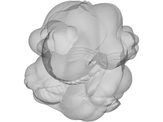 Buddha Pensatore 3D Model preview