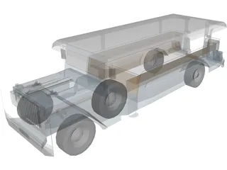 Jeep Catafalque 3D Model preview
