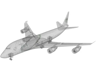Boeing 747 PIA 3D Model preview