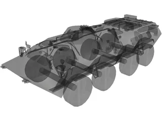 BTR-80 3D Model preview