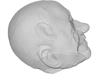 testa di Berlusconi Head 3D Model preview