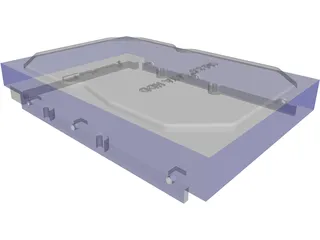 Hard Disk 3D Model preview