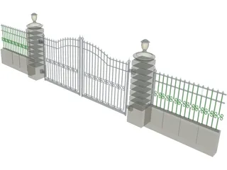 Gate 3D Model preview