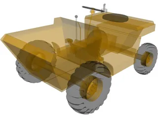 Construction Truck 3D Model preview