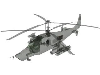 Kamov Ka-50 3D Model preview