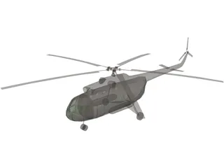 Mil Mi-8 Hip 3D Model preview