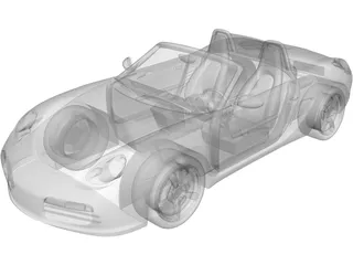Porsche Boxster (2004) 3D Model preview